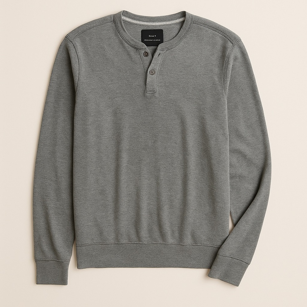 House Dare to Be Different Gray Henley Sweater Men’s Large